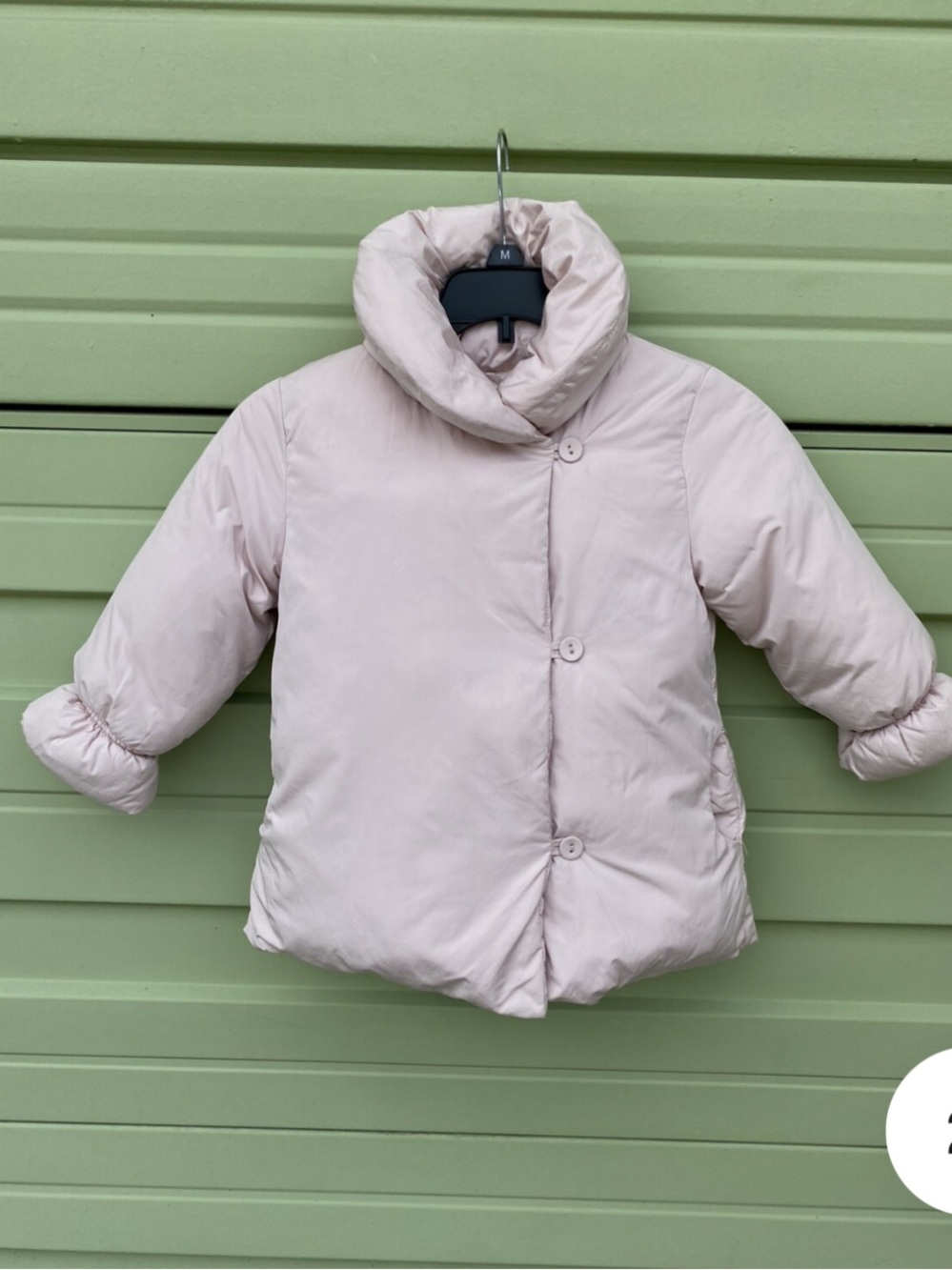 ZARA Light Pink Kids Puffer Jacket